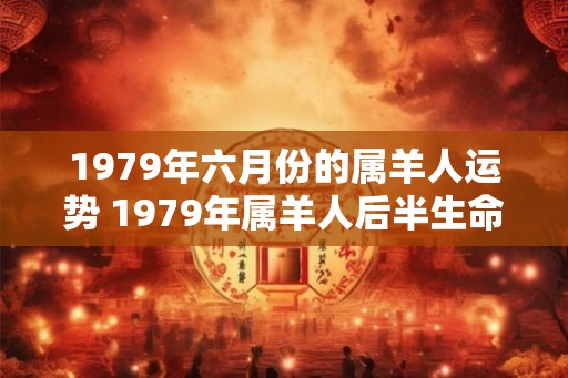 1979年六月份的属羊人运势 1979年属羊人后半生命运