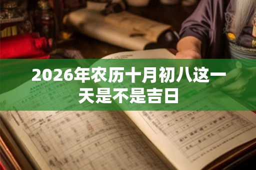 2026年农历十月初八这一天是不是吉日