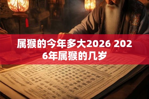 属猴的今年多大2026 2026年属猴的几岁