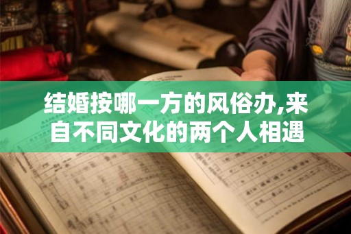 结婚按哪一方的风俗办,来自不同文化的两个人相遇