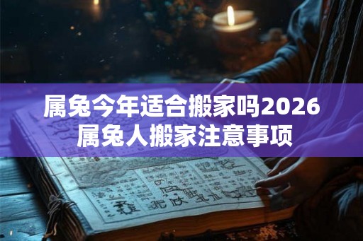 属兔今年适合搬家吗2026 属兔人搬家注意事项 属兔今年适合搬家吗2026 属兔人搬家注意事项