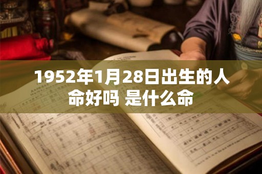 1952年1月28日出生的人命好吗 是什么命