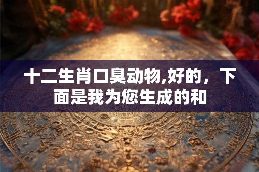 十二生肖口臭动物,好的，下面是我为您生成的和