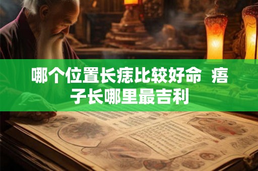 哪个位置长痣比较好命 痦子长哪里最吉利 哪个位置长痣比较好命 痦子长哪里最吉利