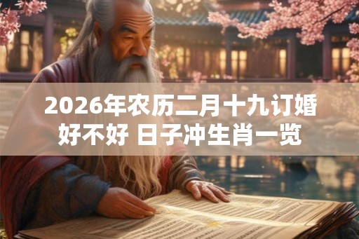 2026年农历二月十九订婚好不好 日子冲生肖一览 2026年农历二月十九订婚好不好 日子冲生肖一览