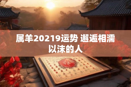 属羊20219运势 邂逅相濡以沫的人