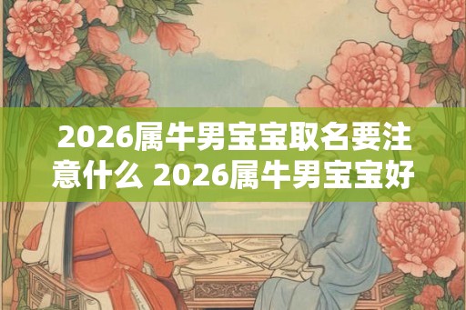 2026属牛男宝宝取名要注意什么 2026属牛男宝宝好听的名字