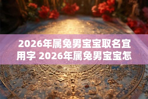 2026年属兔男宝宝取名宜用字 2026年属兔男宝宝怎么取名