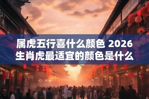 属虎五行喜什么颜色 2026生肖虎最适宜的颜色是什么