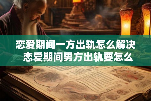 恋爱期间一方出轨怎么解决  恋爱期间男方出轨要怎么处理