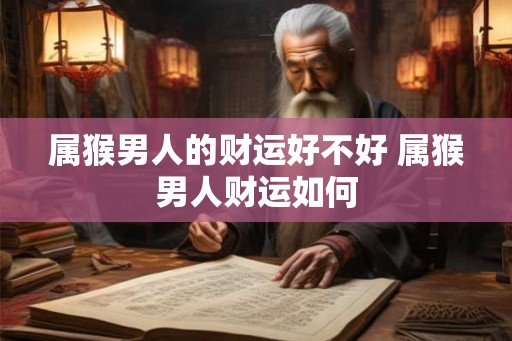 属猴男人的财运好不好 属猴男人财运如何 属猴男人的财运好不好 属猴男人财运如何