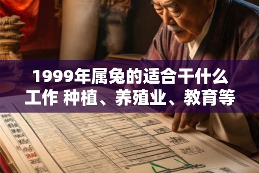 1999年属兔的适合干什么工作 种植、养殖业、教育等 1999年属兔的适合干什么工作 种植、养殖业、教育等