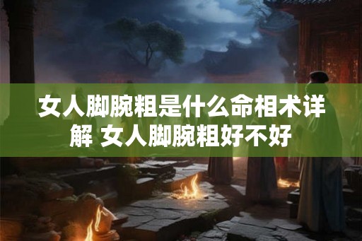 女人脚腕粗是什么命相术详解 女人脚腕粗好不好