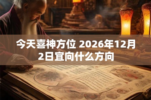 今天喜神方位 2026年12月2日宜向什么方向