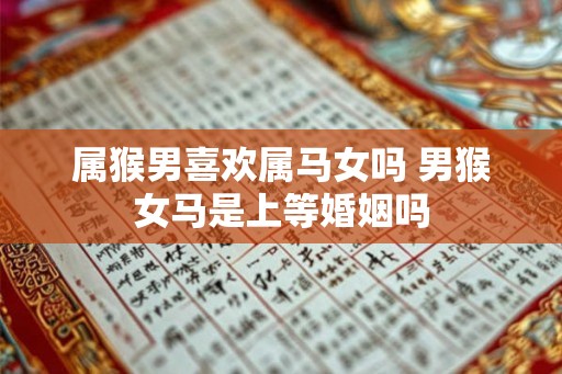 属猴男喜欢属马女吗 男猴女马是上等婚姻吗