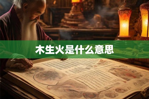 木生火是什么意思