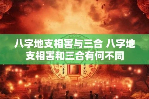 八字地支相害与三合 八字地支相害和三合有何不同