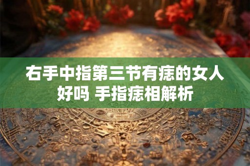 右手中指第三节有痣的女人好吗 手指痣相解析