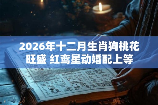 2026年十二月生肖狗桃花旺盛 红鸾星动婚配上等