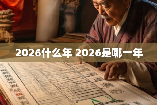 2026什么年 2026是哪一年