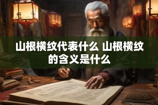 山根横纹代表什么 山根横纹的含义是什么