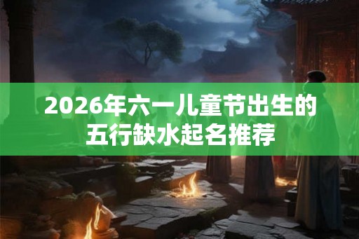 2026年六一儿童节出生的五行缺水起名推荐
