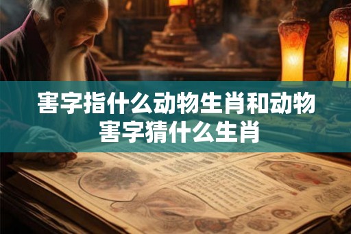 害字指什么动物生肖和动物 害字猜什么生肖