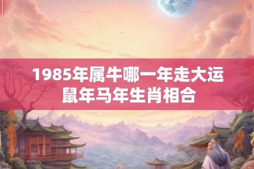 1985年属牛哪一年走大运 鼠年马年生肖相合 1985年属牛哪一年走大运 鼠年马年生肖相合