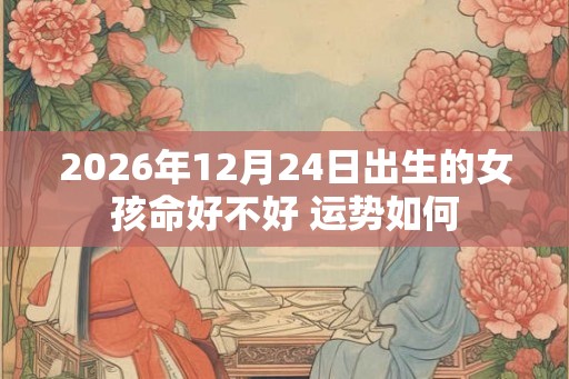 2026年12月24日出生的女孩命好不好 运势如何 2026年12月24日出生的女孩命好不好 运势如何