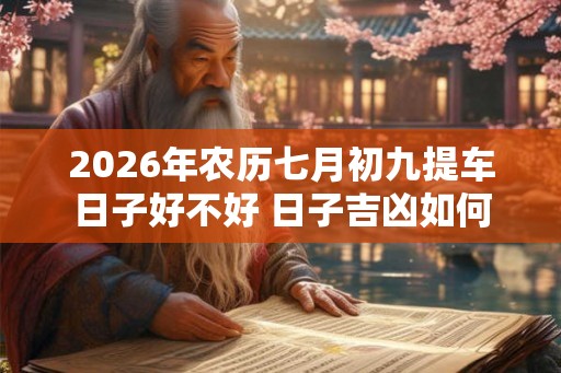 2026年农历七月初九提车日子好不好 日子吉凶如何 2026年农历七月初九提车日子好不好 日子吉凶如何