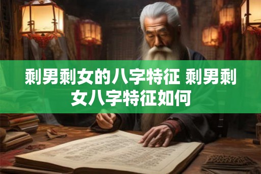 剩男剩女的八字特征 剩男剩女八字特征如何