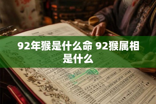92年猴是什么命 92猴属相是什么 92年猴是什么命 92猴属相是什么