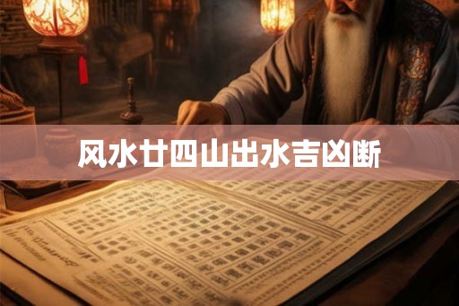 风水廿四山出水吉凶断
