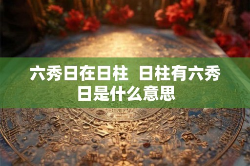 六秀日在日柱 日柱有六秀日是什么意思 六秀日在日柱 日柱有六秀日是什么意思