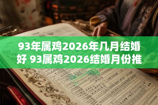 93年属鸡2026年几月结婚好 93属鸡2026结婚月份推荐