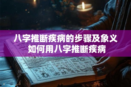 八字推断疾病的步骤及象义 如何用八字推断疾病