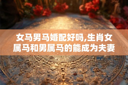 女马男马婚配好吗,生肖女属马和男属马的能成为夫妻吗? 女马男马婚配好吗,生肖女属马和男属马的能成为夫妻吗?