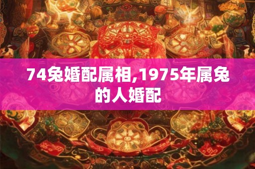 74兔婚配属相,1975年属兔的人婚配