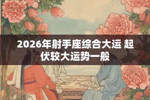 2026年射手座综合大运 起伏较大运势一般