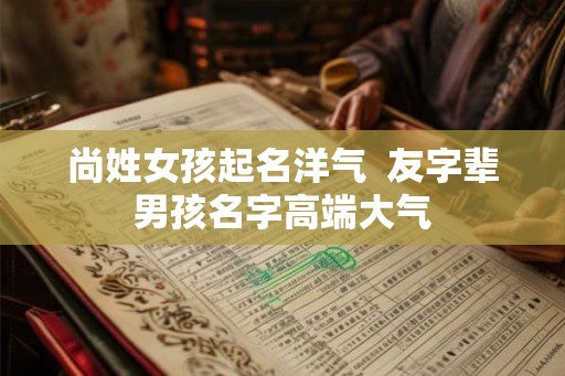 尚姓女孩起名洋气 友字辈男孩名字高端大气 尚姓女孩起名洋气 友字辈男孩名字高端大气