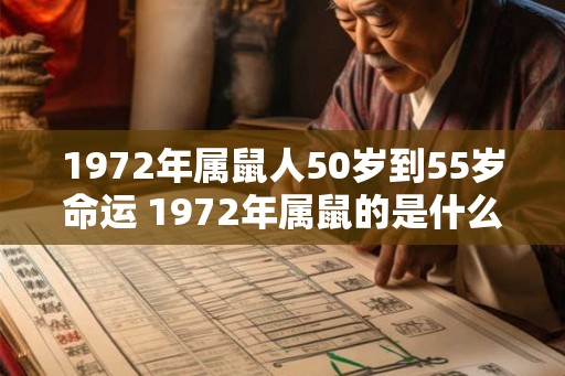 1972年属鼠人50岁到55岁命运 1972年属鼠的是什么命