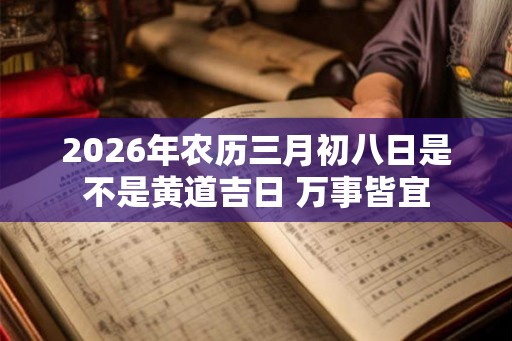 2026年农历三月初八日是不是黄道吉日 万事皆宜