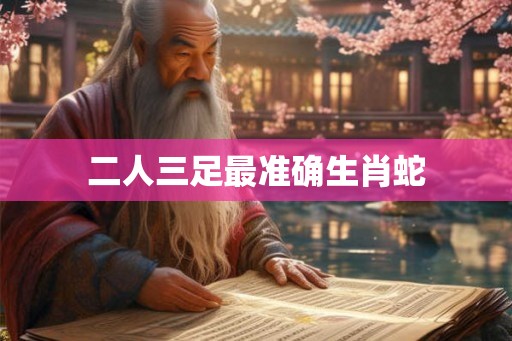 二人三足最准确生肖蛇