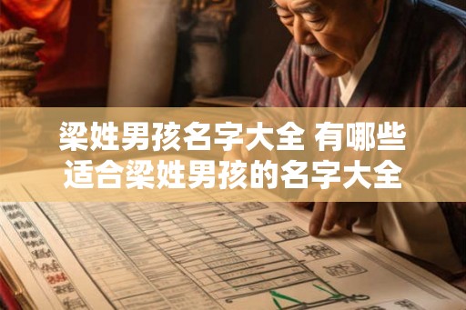 梁姓男孩名字大全 有哪些适合梁姓男孩的名字大全