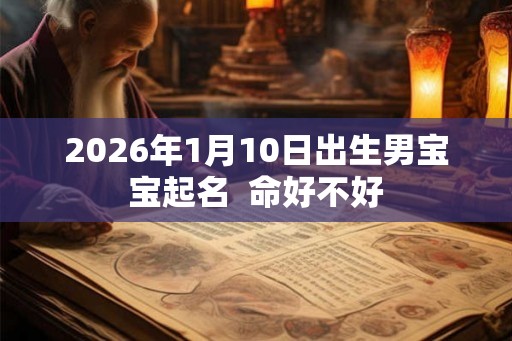 2026年1月10日出生男宝宝起名  命好不好
