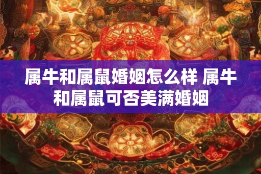 属牛和属鼠婚姻怎么样 属牛和属鼠可否美满婚姻