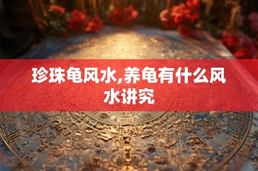 珍珠龟风水,养龟有什么风水讲究