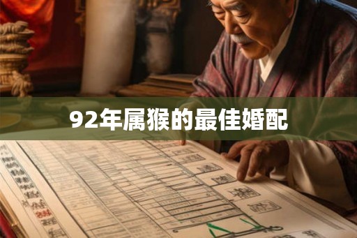 92年属猴的最佳婚配