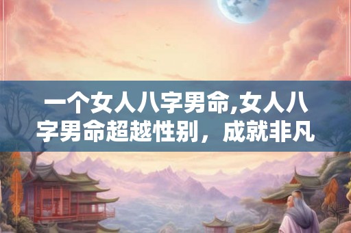 一个女人八字男命,女人八字男命超越性别，成就非凡