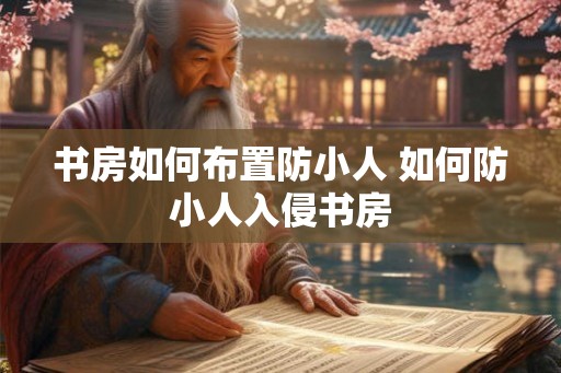 书房如何布置防小人 如何防小人入侵书房 书房如何布置防小人 如何防小人入侵书房